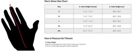 100% Sling Finger Short Gloves