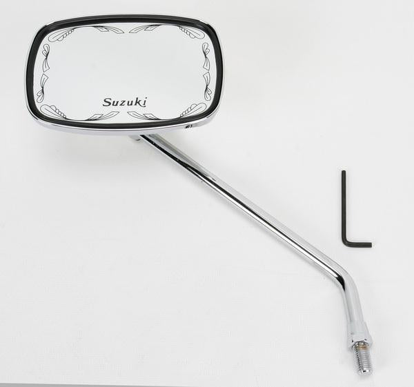 Emgo 20-21760 Universal Scrolled Mirror - Suzuki - 10mm Thread - Either