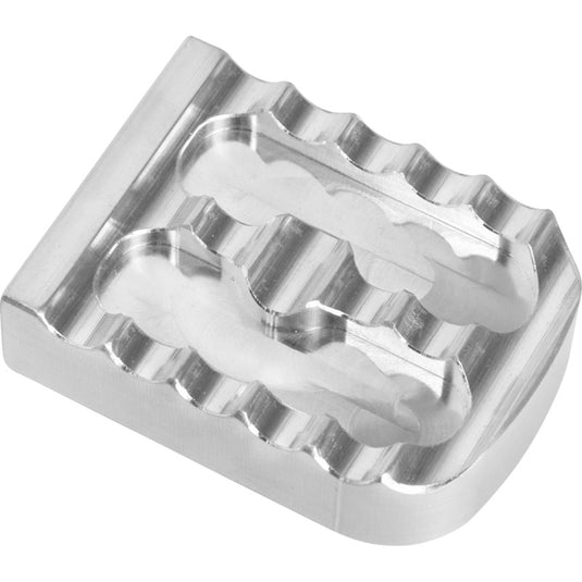 Joker Machine 08-650-1 Serrated Brake Pedal Cover - Raw Aluminum