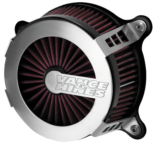 Vance & Hines 70365 VO2 Cage Fighter Air Intake - Brushed Aluminum