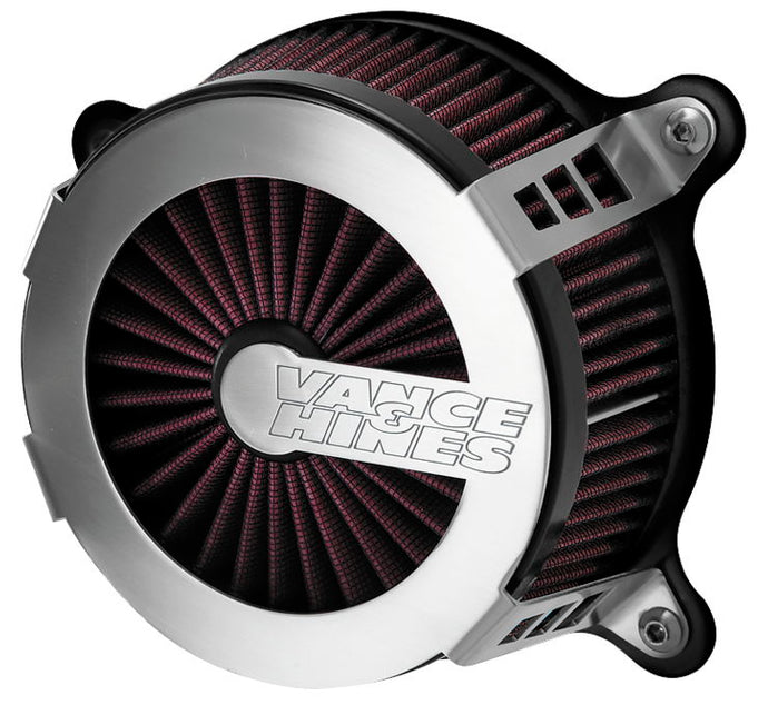 Vance & Hines 70369 VO2 Cage Fighter Air Intake - Brushed Aluminum