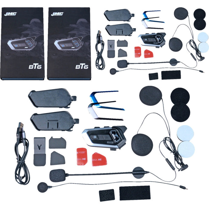 J&M BT-06 Bluetooth Helmet Headset - Dual Kit