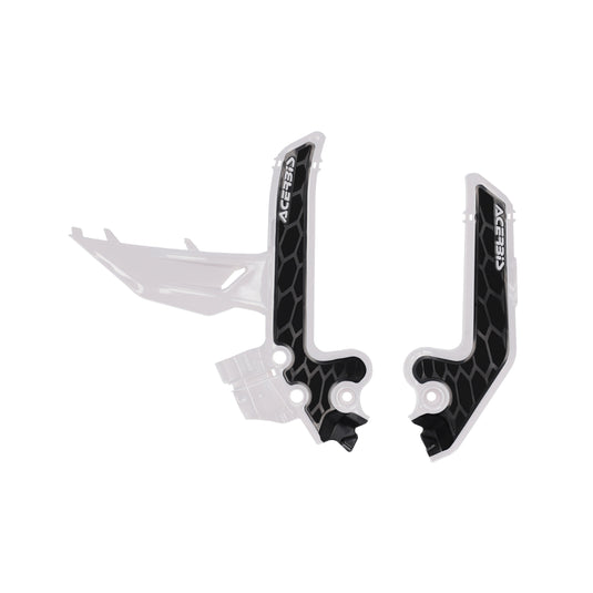 Acerbis 2986891035 X-Grip Frame Protectors - White/Black