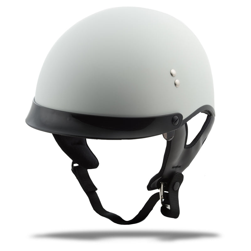 G-Max GM65 Solid Full Dressed Helmet Flat White White