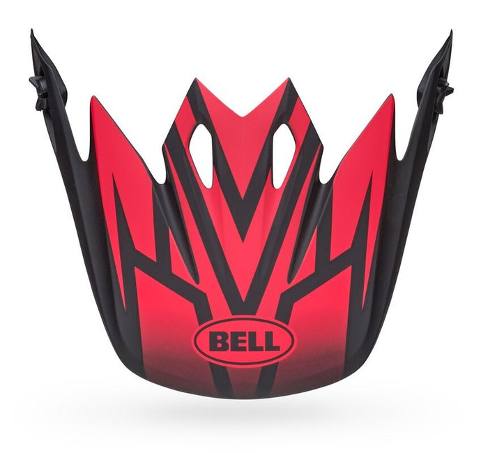 Bell Helmets Visor for MX-9 MIPS Disrupt Helmets - Matte Black/Red