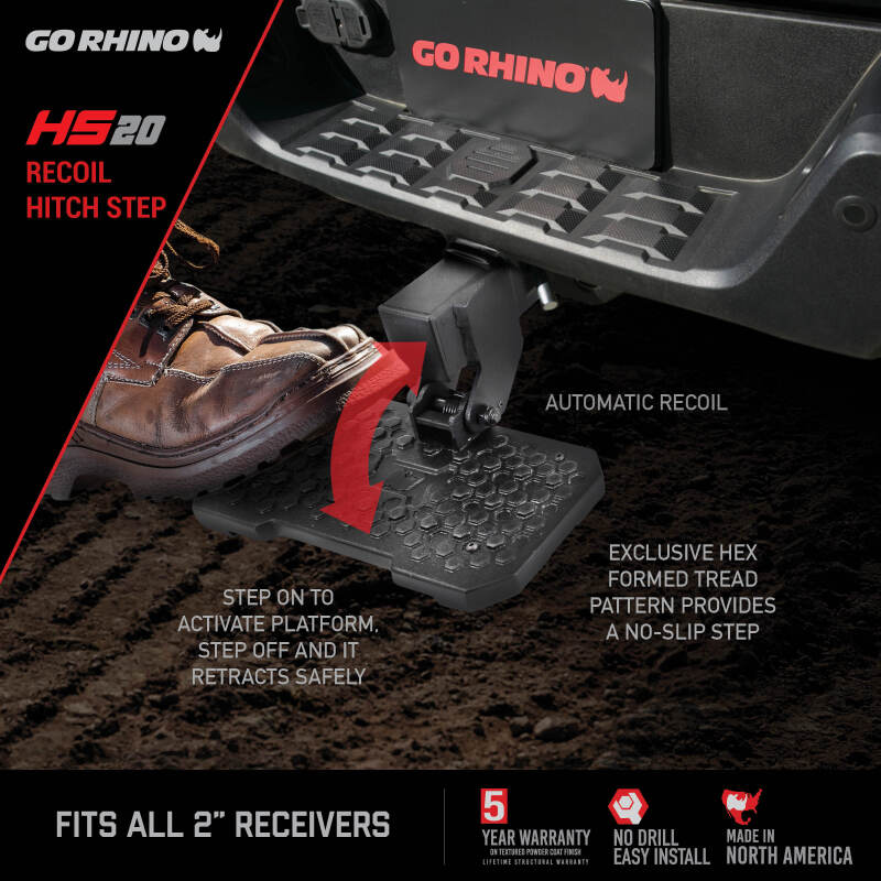 Load image into Gallery viewer, Go Rhino HS2012T GOR Hitch Steps
