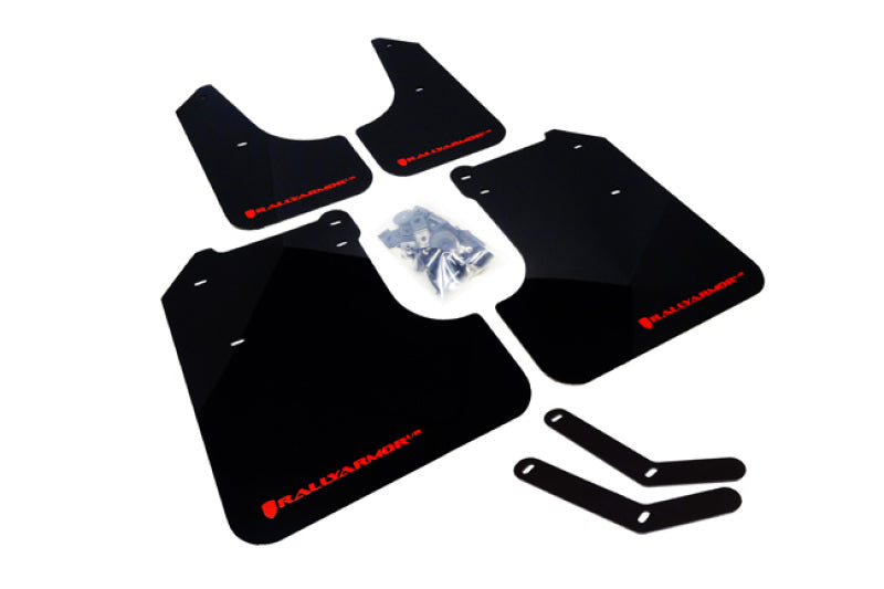 Load image into Gallery viewer, Rally Armor MF6-UR-BLK/WH RAL UR Blk Flap/Wht Logo

