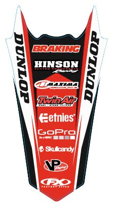 Factory Effex 17-32302 Rear Fender Graphics - Honda