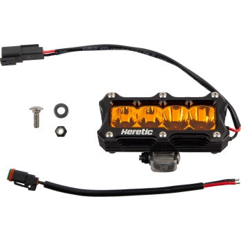 Heretic Studio 50415 4in. 6-Series Combination Spot/Flood Light - Black with Amber Lens
