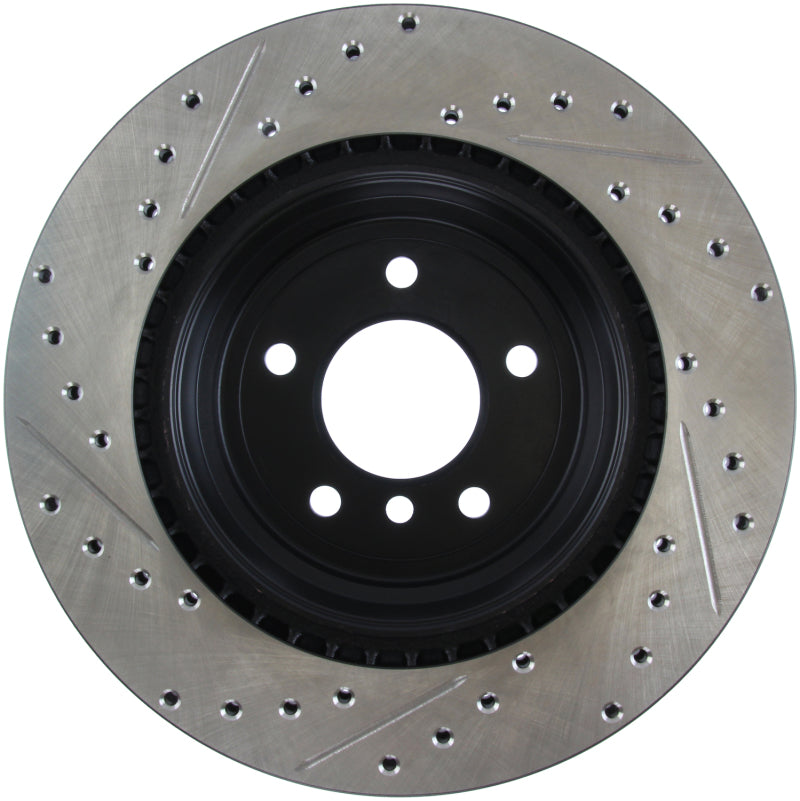 Load image into Gallery viewer, Stoptech 127.34080L ST Slot &amp; Drill Brake Rotors
