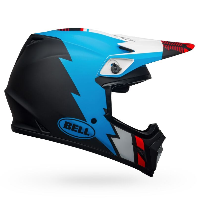 Bell Helmets MX-9 Mips Strike Helmet Matte Black/Blue/White Blue