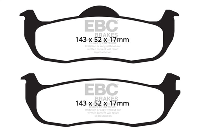 Ebc DP41707R EBC Yellowstuff Brake Pad Sets