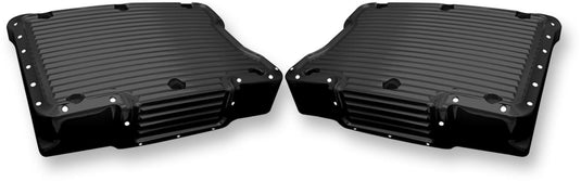 Covingtons C1292-B Rocker Top Cover - Dimpled - Gloss Black Powdercoat