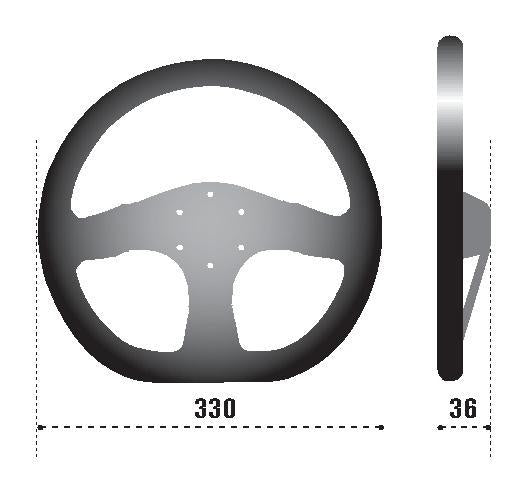 Load image into Gallery viewer, Sparco 015R353PSN SPA Steering Wheel
