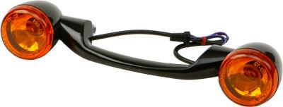 Harddrive 161801 Light Bar - Black with Amber Lenses