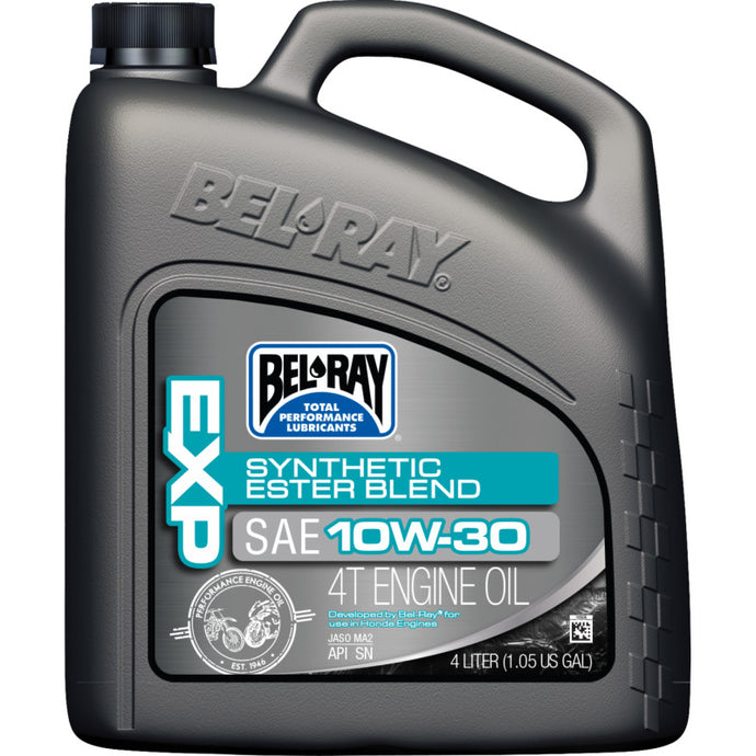Bel-Ray 300894150185 EXP Synthetic Ester Blend 4T Engine Oil - 10W-30 - 4L.