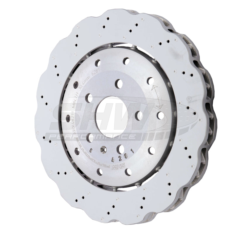 Load image into Gallery viewer, Shw Performance ARX48211 SHW Drill-Dimpl LW Wavy Rotors
