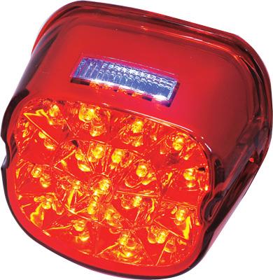 Harddrive L24-0433RLED Laydown LED Tail Light - Red Lens with License Plate Lens Facing Up