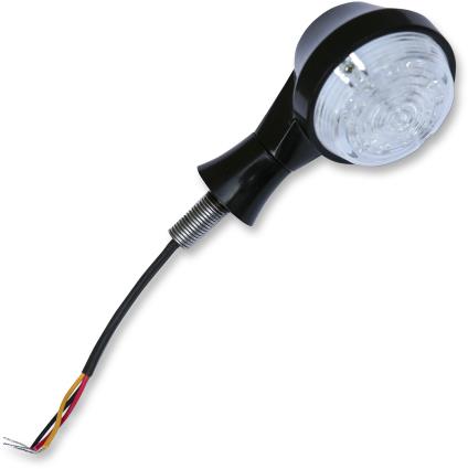 Burly Brand B13-2503B Universal LED Turn Signal - Stem Mount w/ Clear Lens (Flashes Amber)