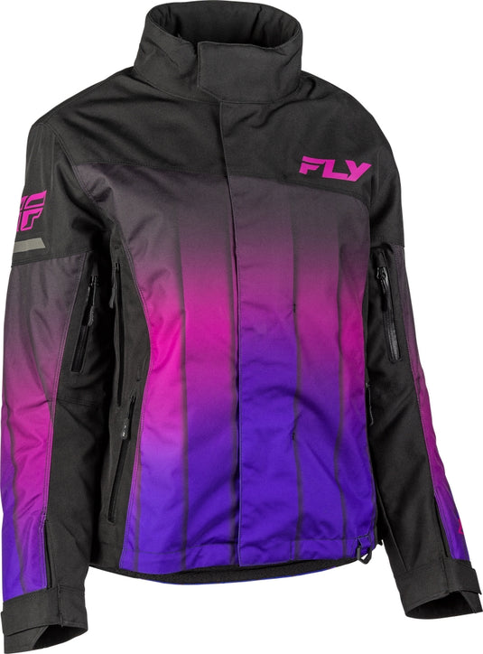 Fly Racing SNX Pro Womens Jacket (XXX-Large, Black/Purple)
