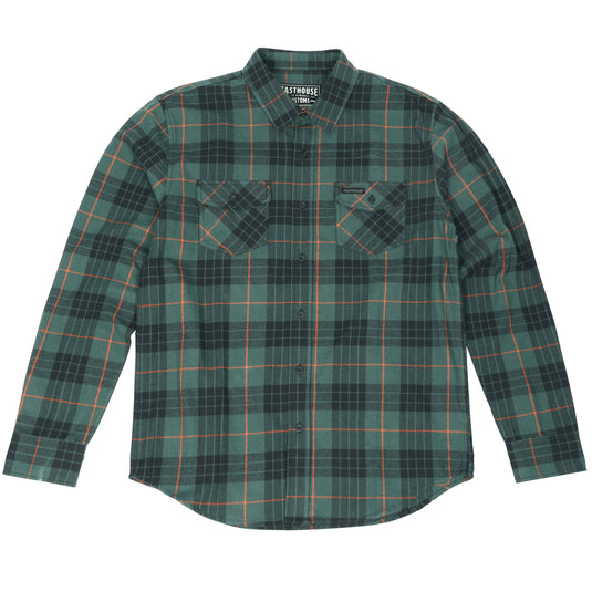 Fasthouse Saturday Night Special Flannel Shirt (Medium, Pine)
