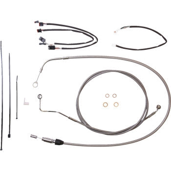 Magnum 5891171 XR Stainless Dot Handlebar Installation Kit - 12in-14in. - Chrome Fittings