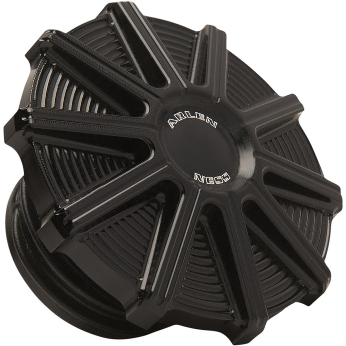 Arlen Ness 701-000 Vented Gas Cap - 10-Gauge - Black Anodized