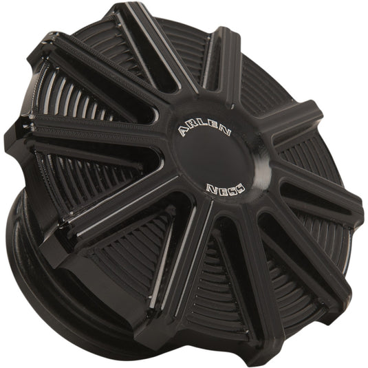 Arlen Ness 701-000 Vented Gas Cap - 10-Gauge - Black Anodized