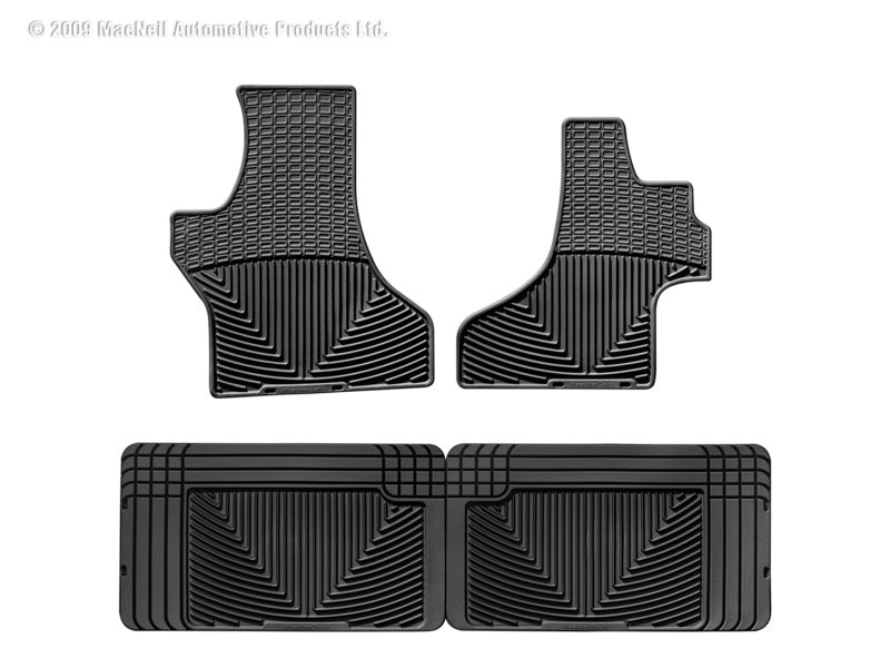 Load image into Gallery viewer, Weathertech W51-W25 WT Rubber Mats - Rear - Blk
