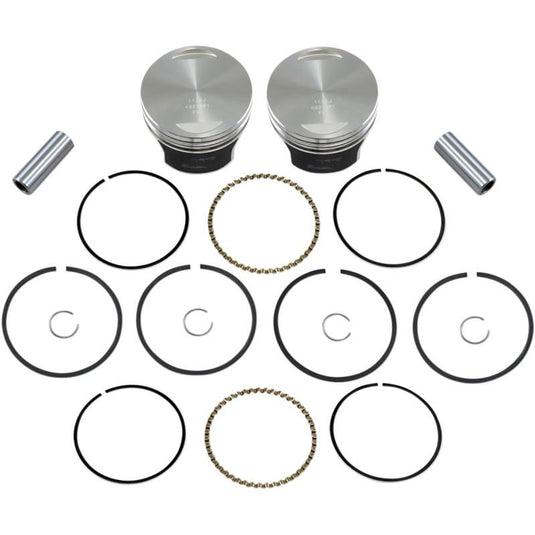 Wiseco K0215P1 Tracker Series Piston Kit (1030ci.) - .010in. Oversized, 8.5:1 Compression