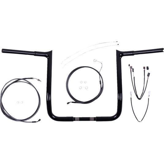 Magnum 48888-712 1-1/4in. Viking Handlebar Installation Kit - 12in. - Black Pearl