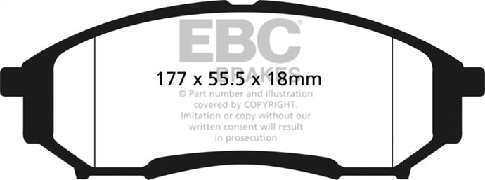 Ebc DP41778R EBC Yellowstuff Brake Pad Sets