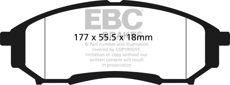 Load image into Gallery viewer, Ebc DP41778R EBC Yellowstuff Brake Pad Sets
