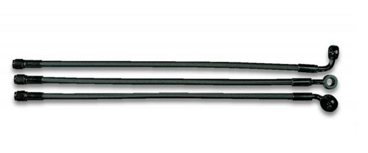 Magnum AS47123 Black Pearl Designer Series ABS Front Upper Brake Line - 10mm. 35deg. Banjo - 23in.