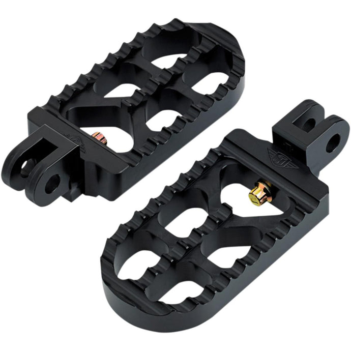Joker Machine 08-56-4B Long Serrated Footpegs - Black Anodized