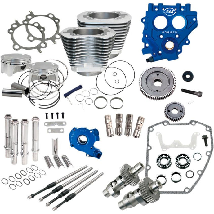 S&S Cycle 330-0663 Power Package - Gear Drive - Silver