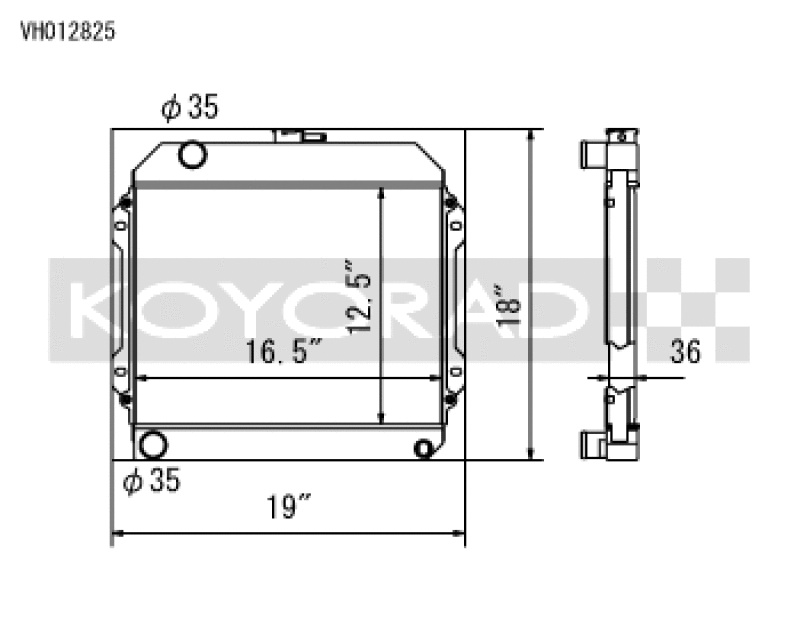 Load image into Gallery viewer, Koyo VH012825 KOY Racing Radiators
