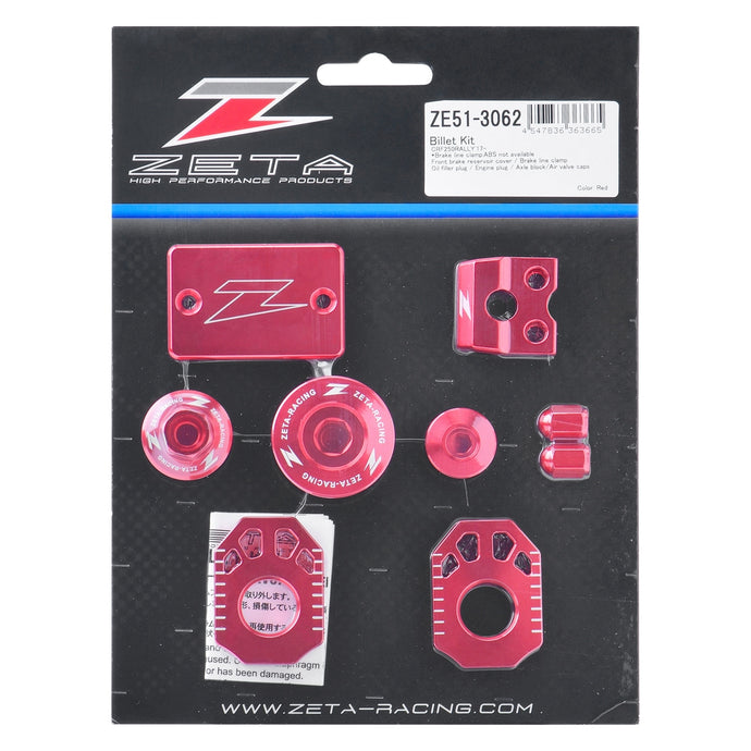 Zeta ZE51-3062 Billet Kit - Red