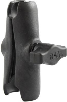 Ram Mounts RAP-B-201U-A RAM Composite Short Double Socket Arm for 1in. Ball Bases
