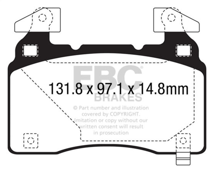 Ebc DP33028C EBC Redstuff Brake Pad Sets
