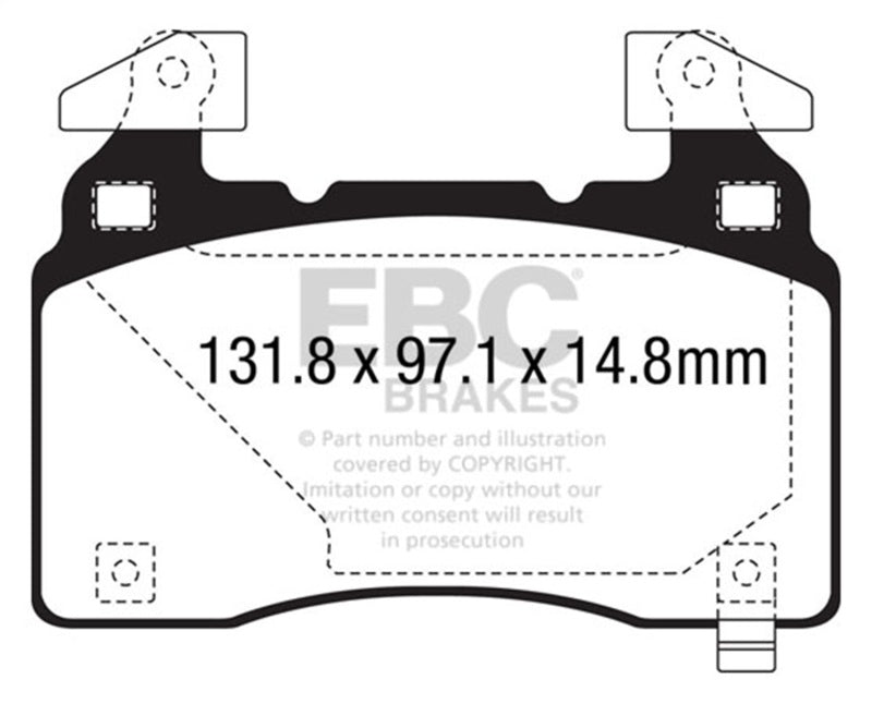 Load image into Gallery viewer, Ebc DP43028R EBC Yellowstuff Brake Pad Sets
