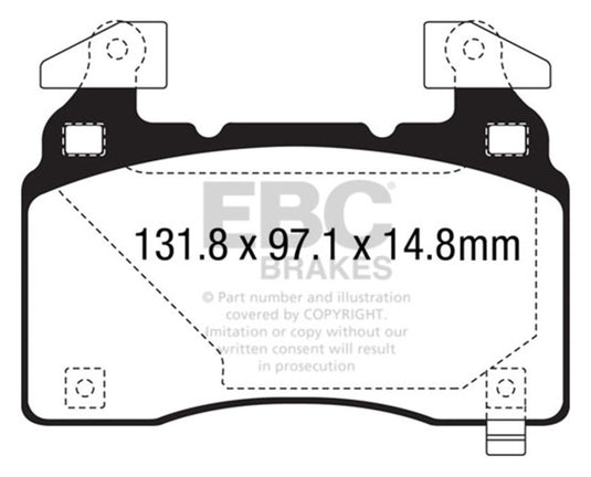 Ebc DP43028R EBC Yellowstuff Brake Pad Sets