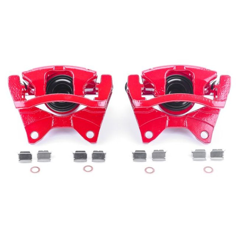 Load image into Gallery viewer, Powerstop S5046 PSB Red Calipers
