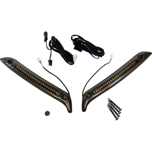 Custom Dynamics CD-LRST-WT-D LED Windshield Trims - Dark Bronze