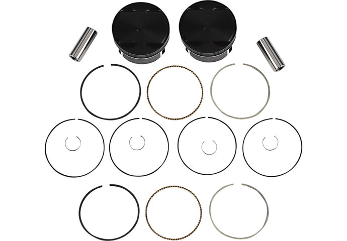 Wiseco K2804 Black Edition Piston Kit (117in.) - 4.075in. Bore, 11.1:1 Compression