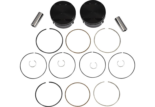 Wiseco K2804 Black Edition Piston Kit (117in.) - 4.075in. Bore, 11.1:1 Compression