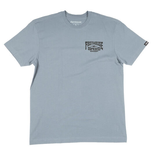 Fasthouse Record SS T-Shirt (Medium, Denim)