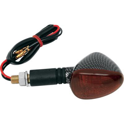 K&S Technologies 25-8406 Compact Flexible Marker Lights - Black/Smoke Dual Filament