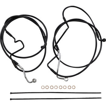 Magnum 486992 XR Black Dot Handlebar Installation Kit - 15in-17in. - Black Fittings