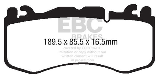 Ebc DP42174R EBC Yellowstuff Brake Pad Sets